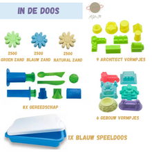 Afbeelding in Gallery-weergave laden, Magische zand - 27 delig - magic sand - speelzand