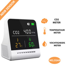 Afbeelding in Gallery-weergave laden, CO2 Meter met NDIR sensor