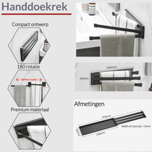 Afbeelding in Gallery-weergave laden, Badkamer set met handdoekrek en wc rol houder