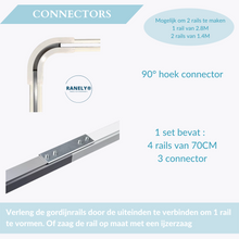 Afbeelding in Gallery-weergave laden, Gordijnrail - 2.8M