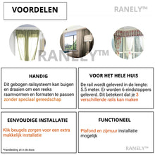 Afbeelding in Gallery-weergave laden, Ranely gordijnrail - 5.5 Meter