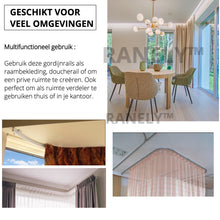 Afbeelding in Gallery-weergave laden, Ranely gordijnrail - 5.5 Meter
